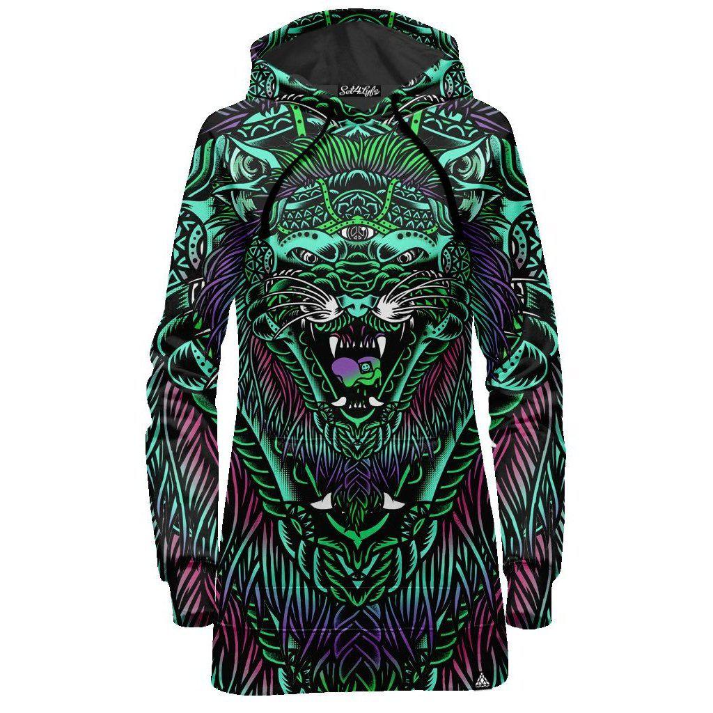 ACID TIGER HOODIE DRESS