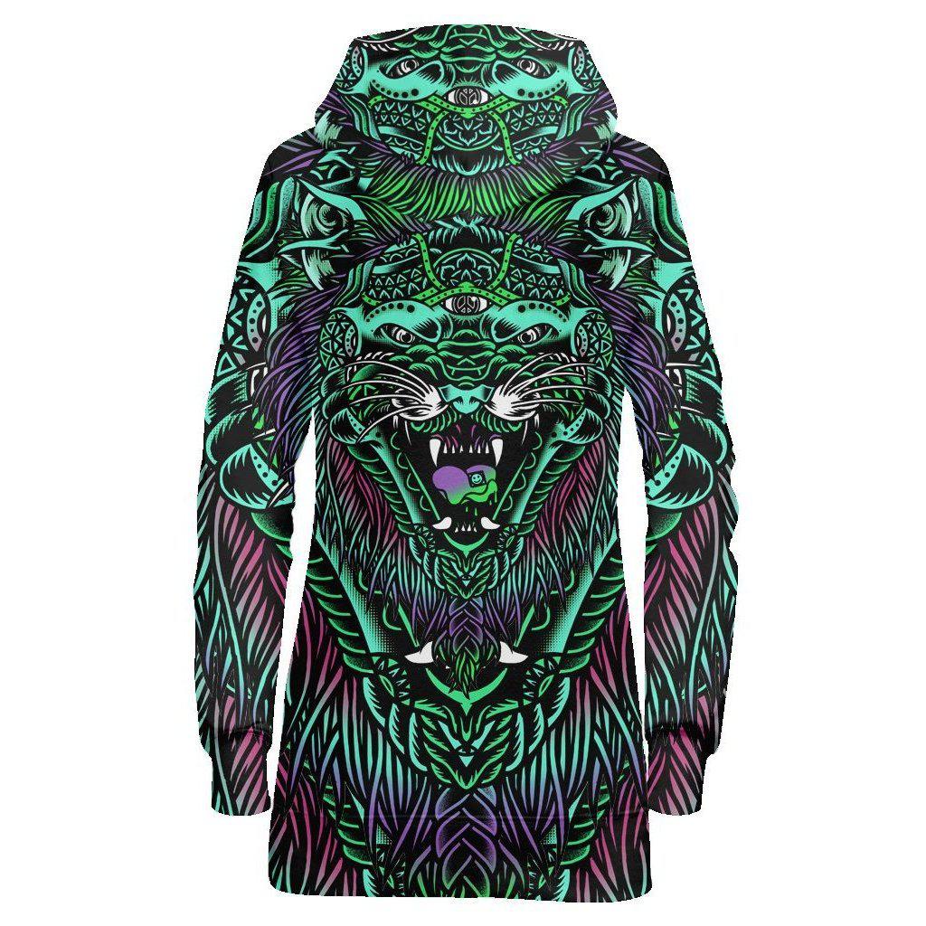 ACID TIGER HOODIE DRESS