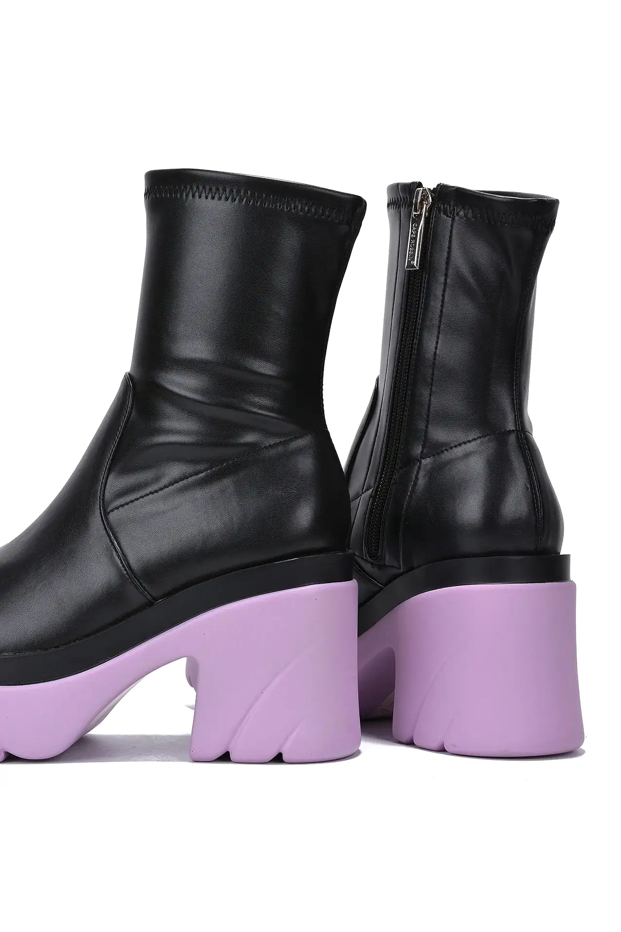 Amelia Purple Sole Booties