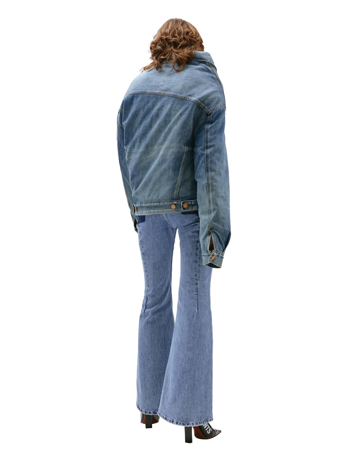 Asymmetrical denim jacket - Blue