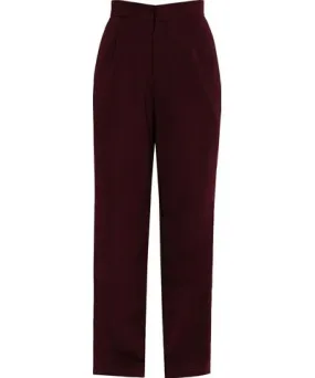 Ats the Label Women's Zoe Maroon Tailored Pants