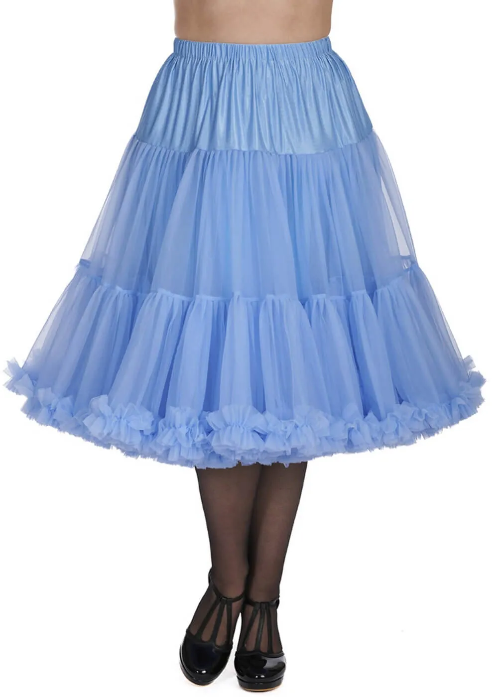 Banned 50's Petticoat Long Cornflower Blue