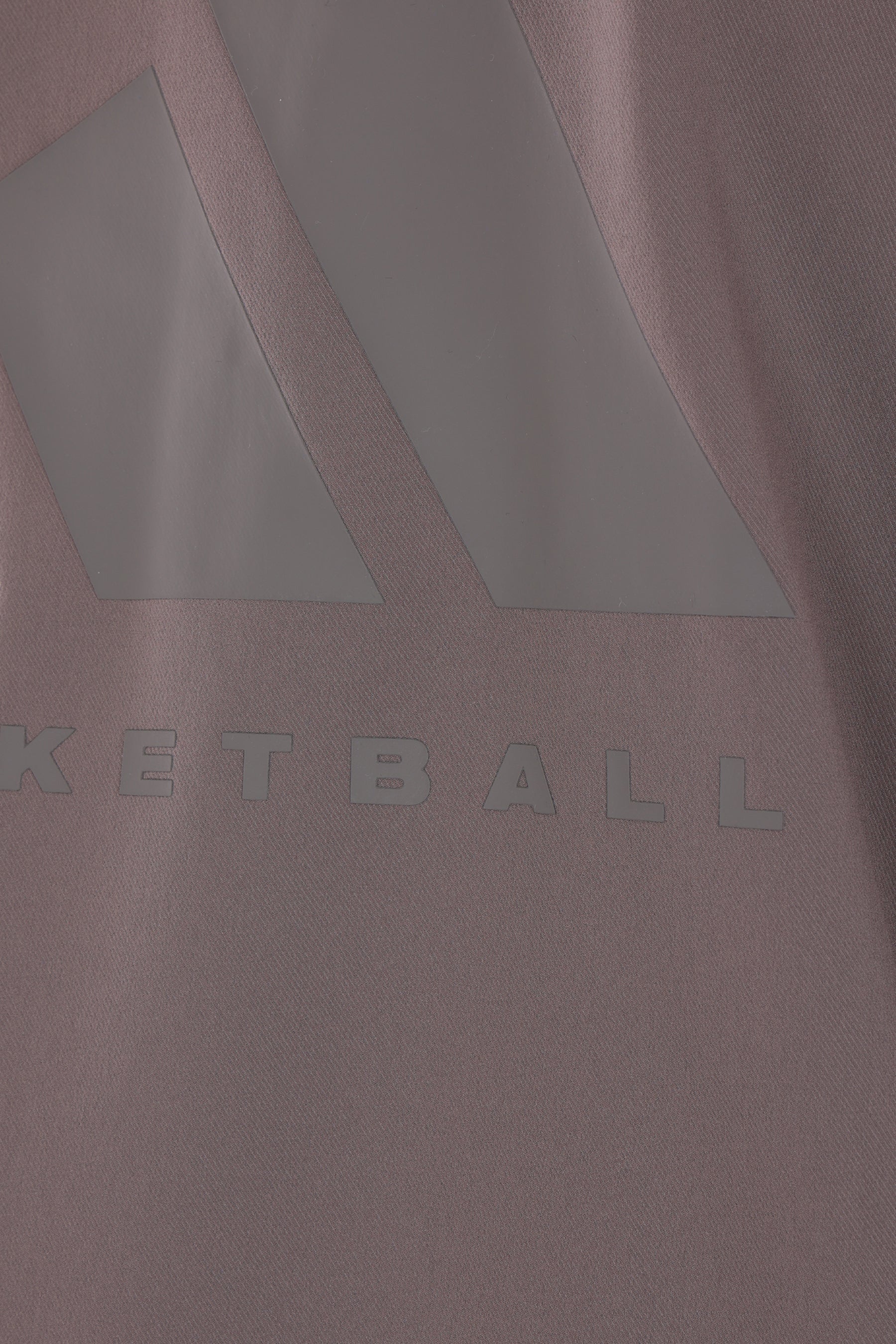 Basketball logo printed fleeced technical fabric jacket