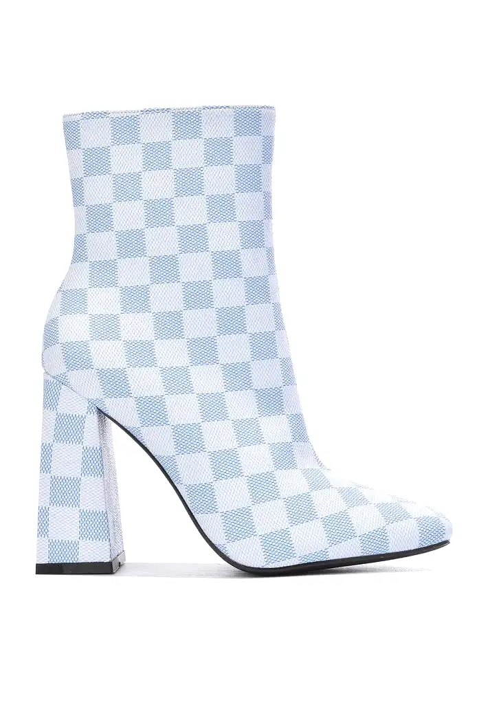 Blast Checkered Booties