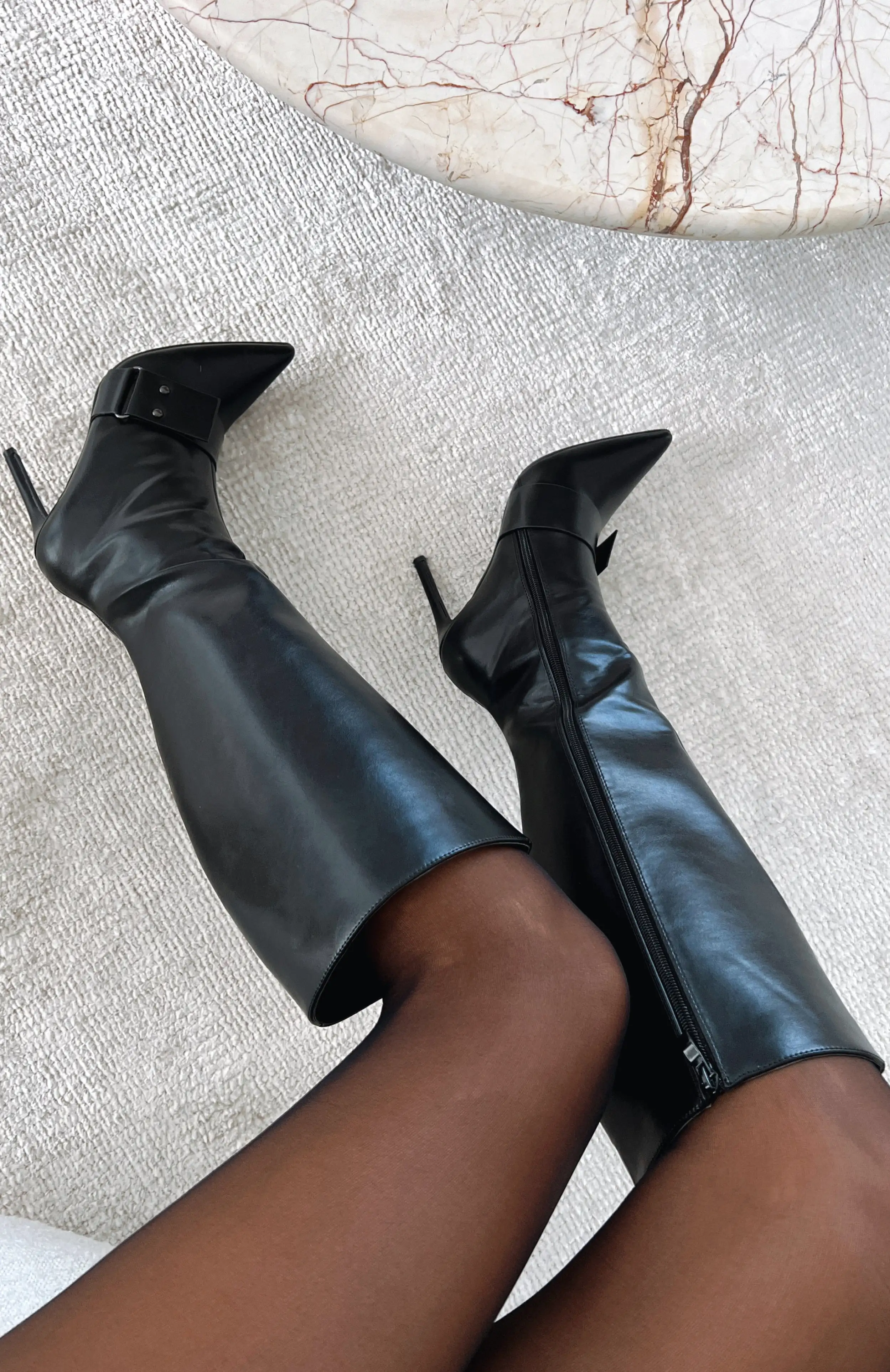 Brooklyn Knee High Boots Black