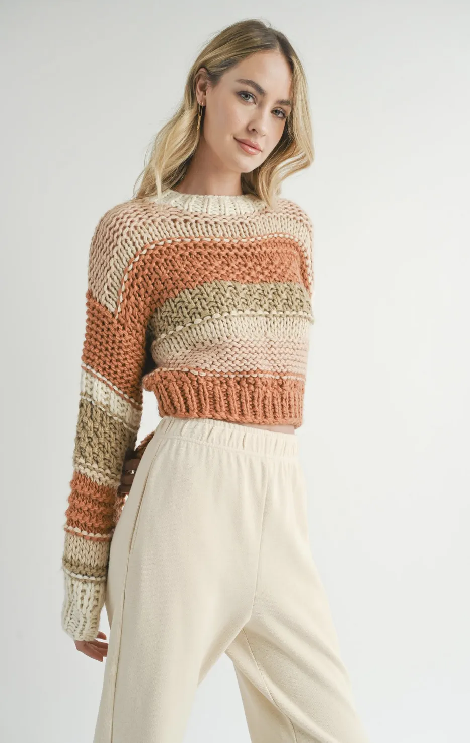 BUTTER PECAN CHUNKY SWEATER