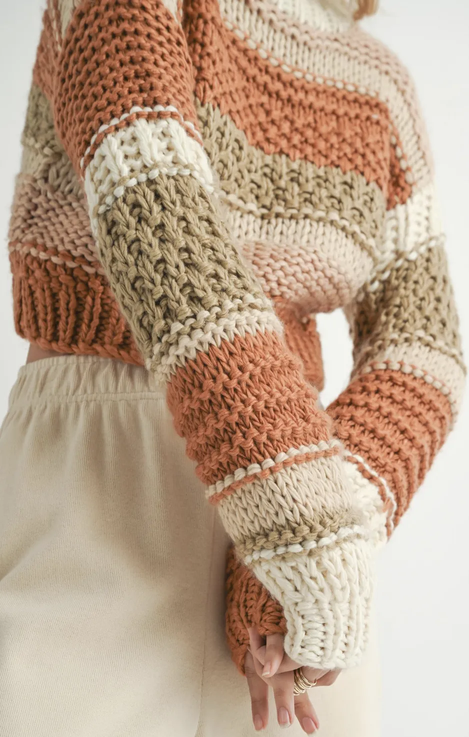 BUTTER PECAN CHUNKY SWEATER