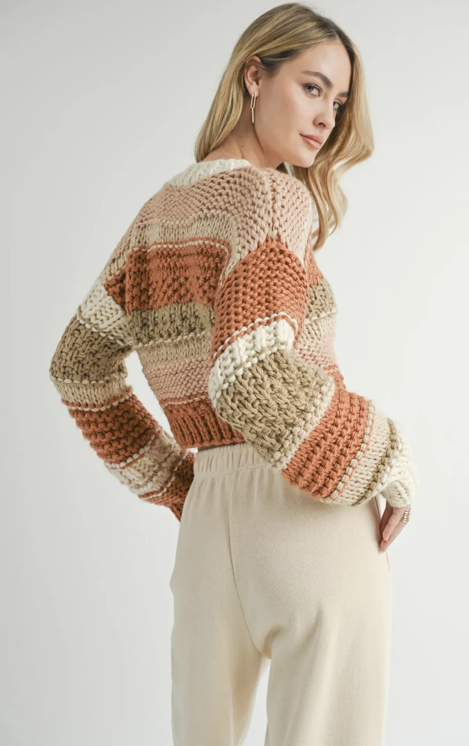 BUTTER PECAN CHUNKY SWEATER