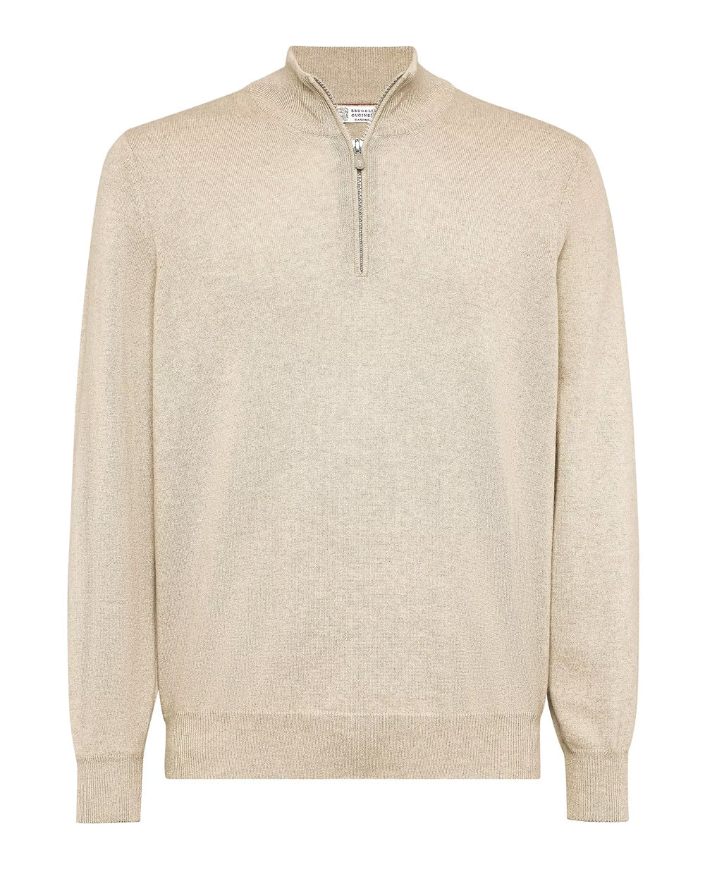 Camel Quarter Zip Sweater