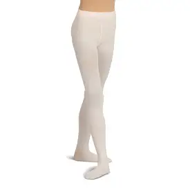 Capezio Ultra Soft Self Knit Waistband Girl's Footed Tights