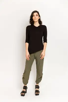 Caterpillar Pants in Olive Techno Stretch