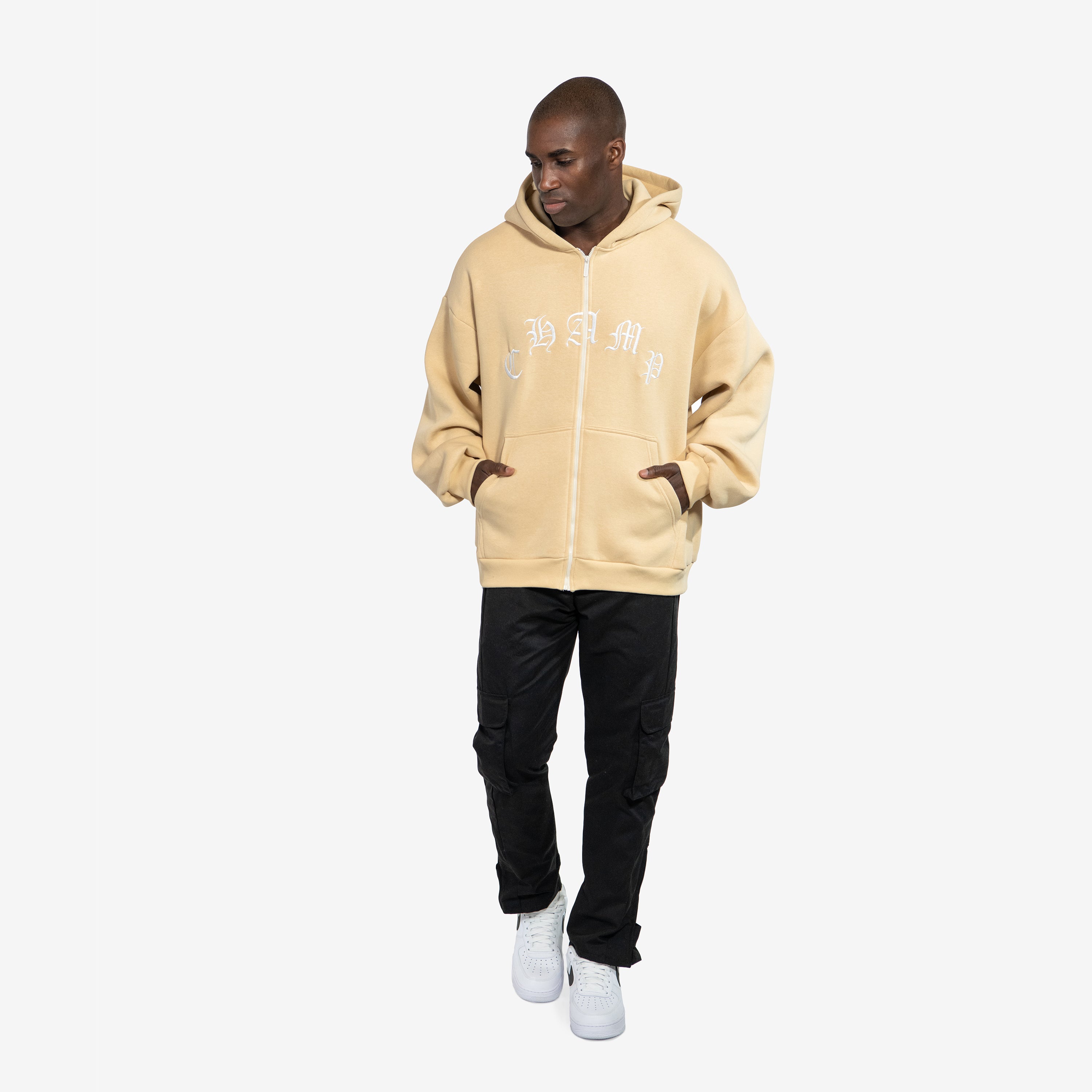 CHAMP ZIP-HOODIE BEIGE