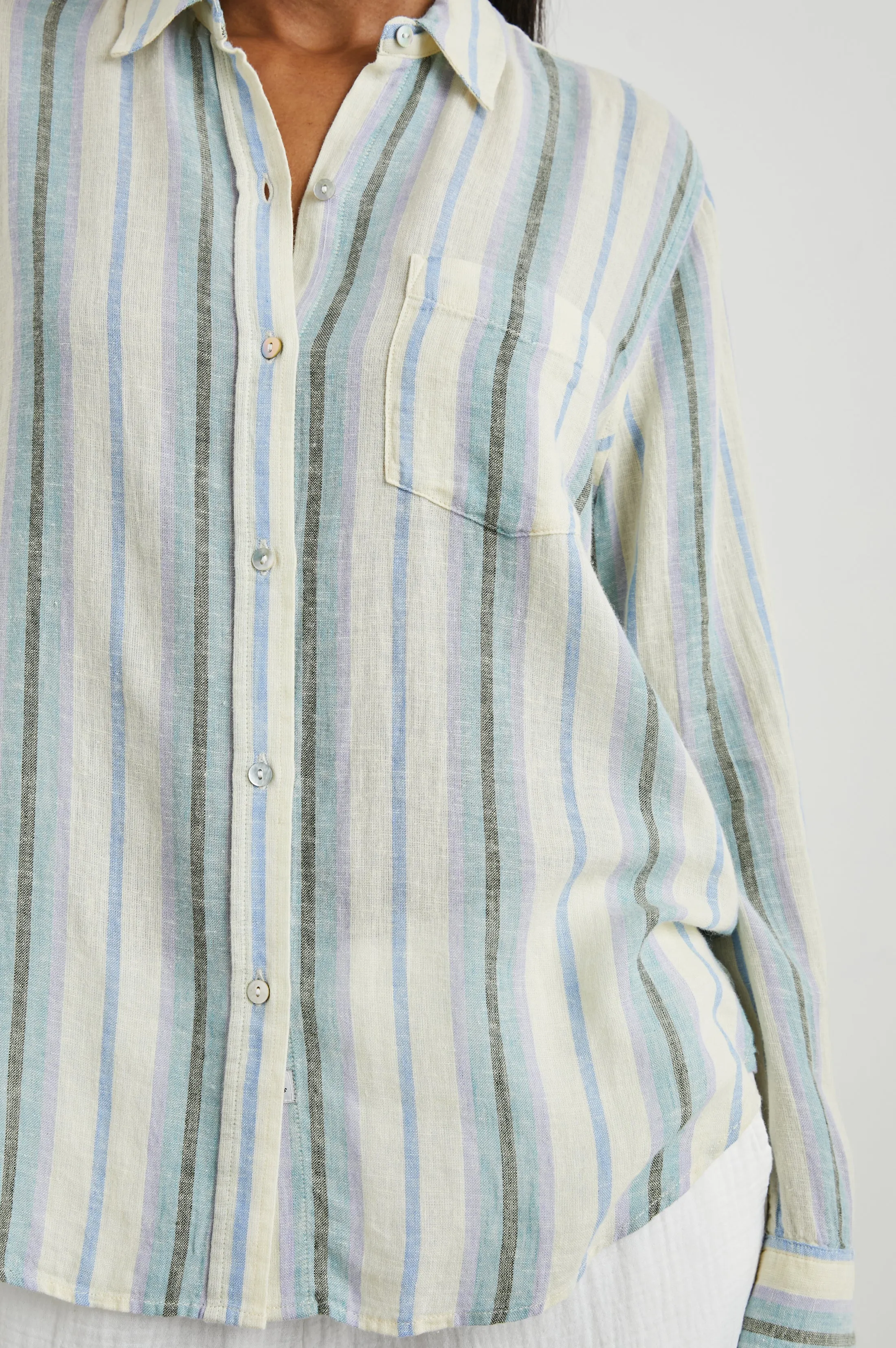 CHARLI CATANIA STRIPE LONG SLEEVE SHIRT