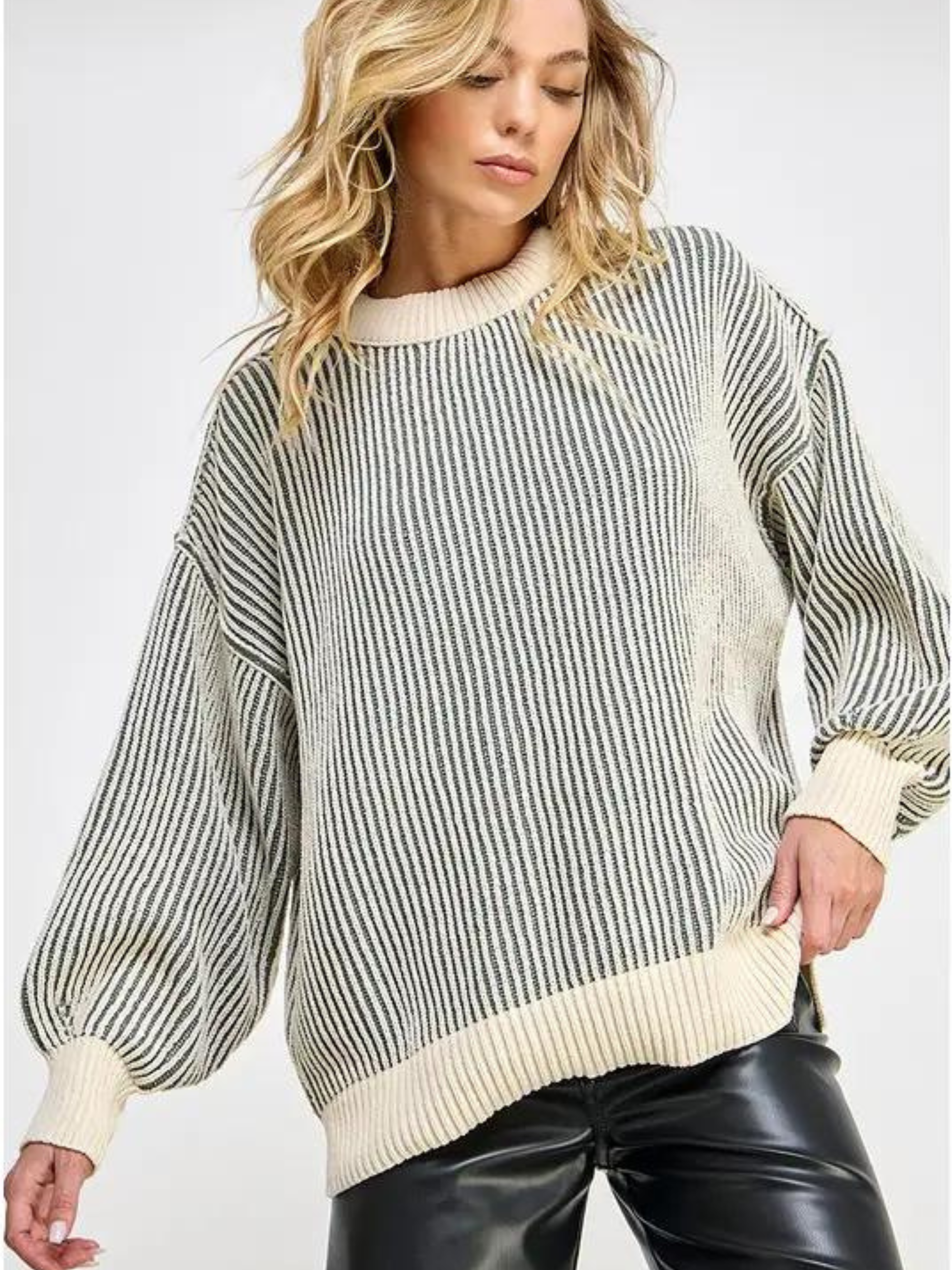 Chilly Chic Stripe Sweater