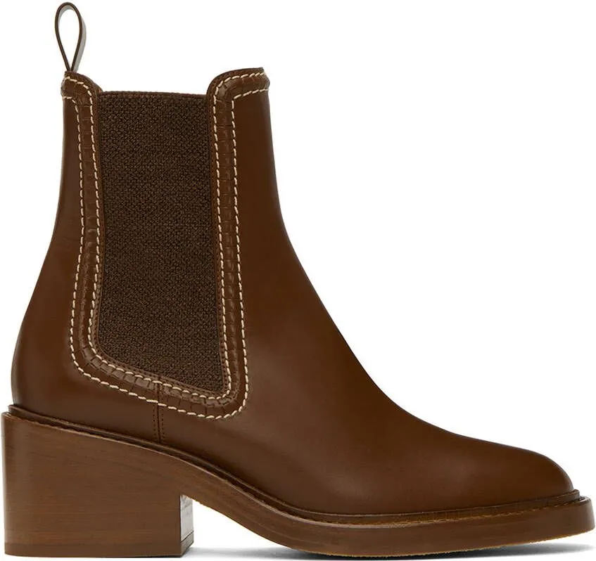 Chloé Brown Mallo Boots