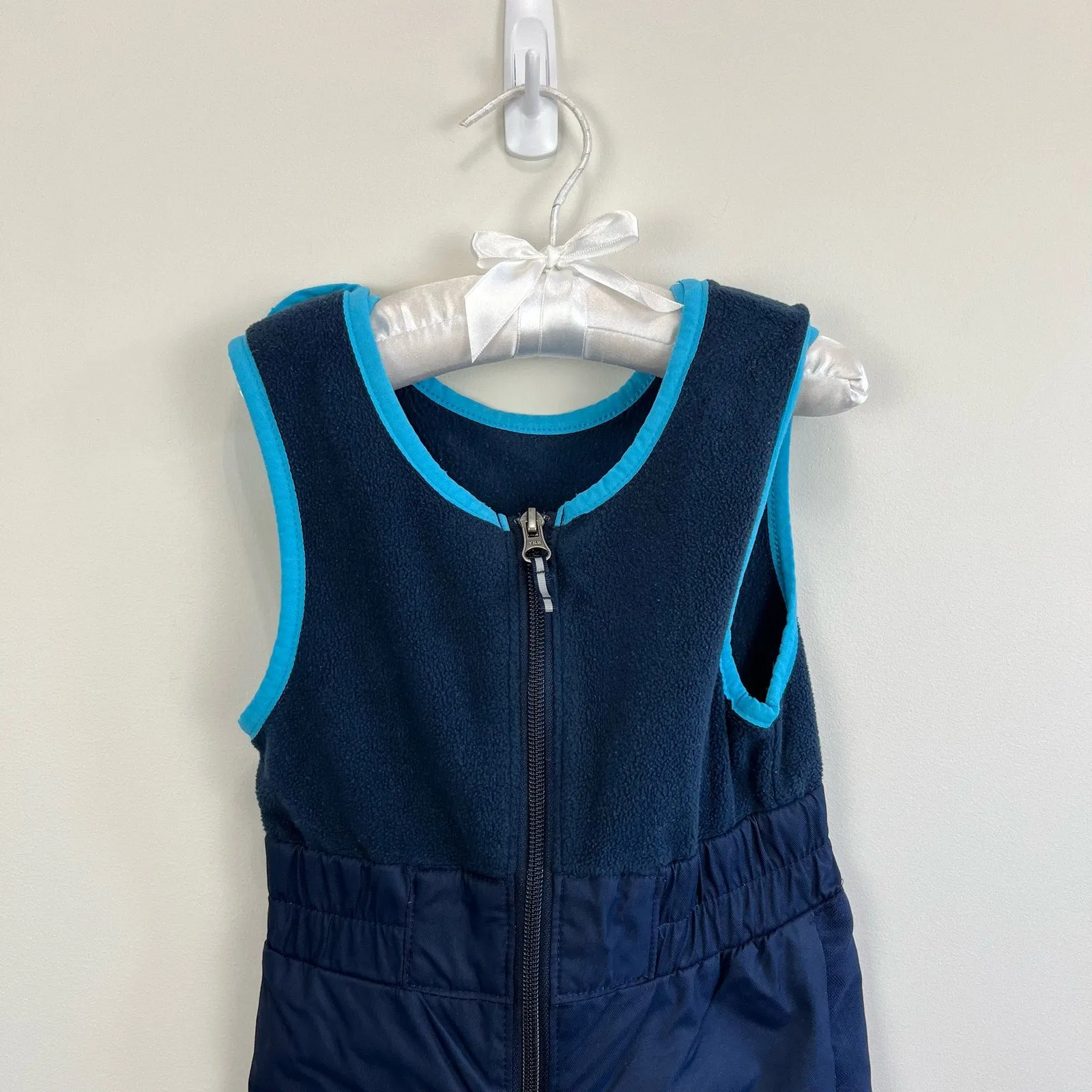 Columbia Boys Blue Snow Bib Overalls 6-12 Months