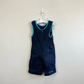 Columbia Boys Blue Snow Bib Overalls 6-12 Months