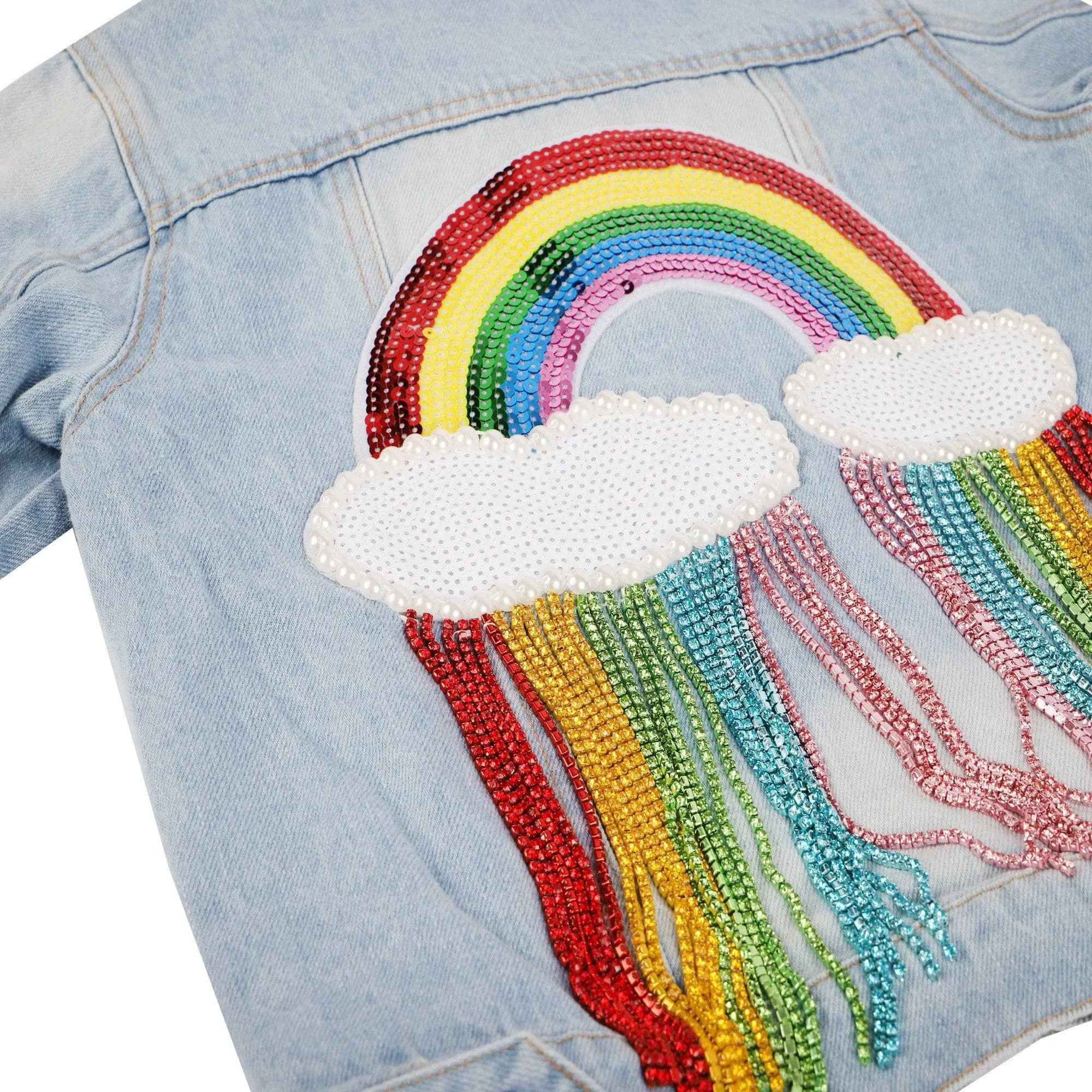 Crystal Rain Denim Jacket