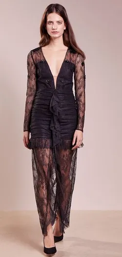 Daisy Black Lace Gown