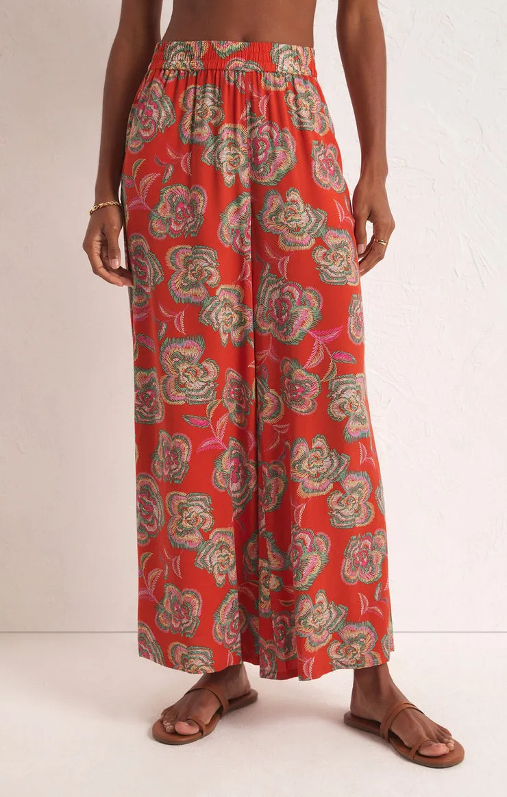 Dante Tango Floral Pants in Tango