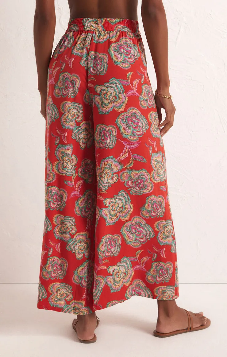 Dante Tango Floral Pants in Tango