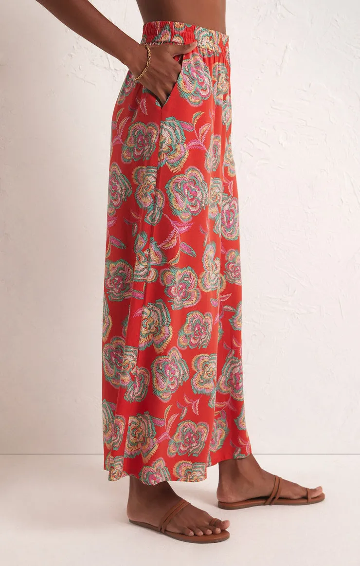 Dante Tango Floral Pants in Tango