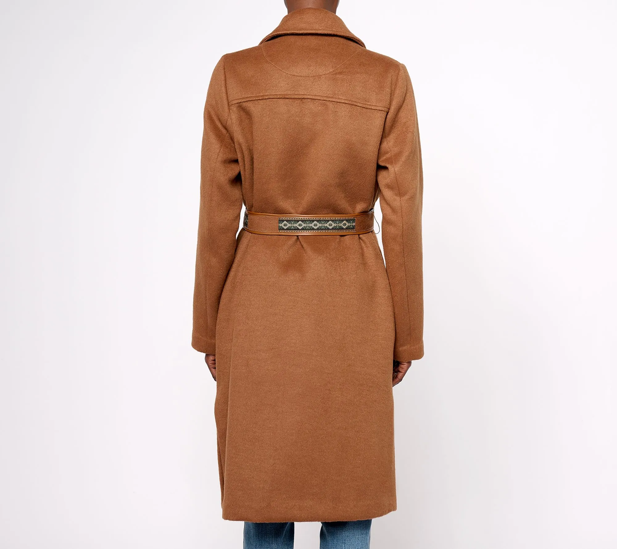 Denim & Co. Canyon Retreat Trench Coat with Lapel Detail & Belt