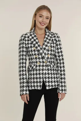 DOLCE CABO Tweed Double Breasted Blazer