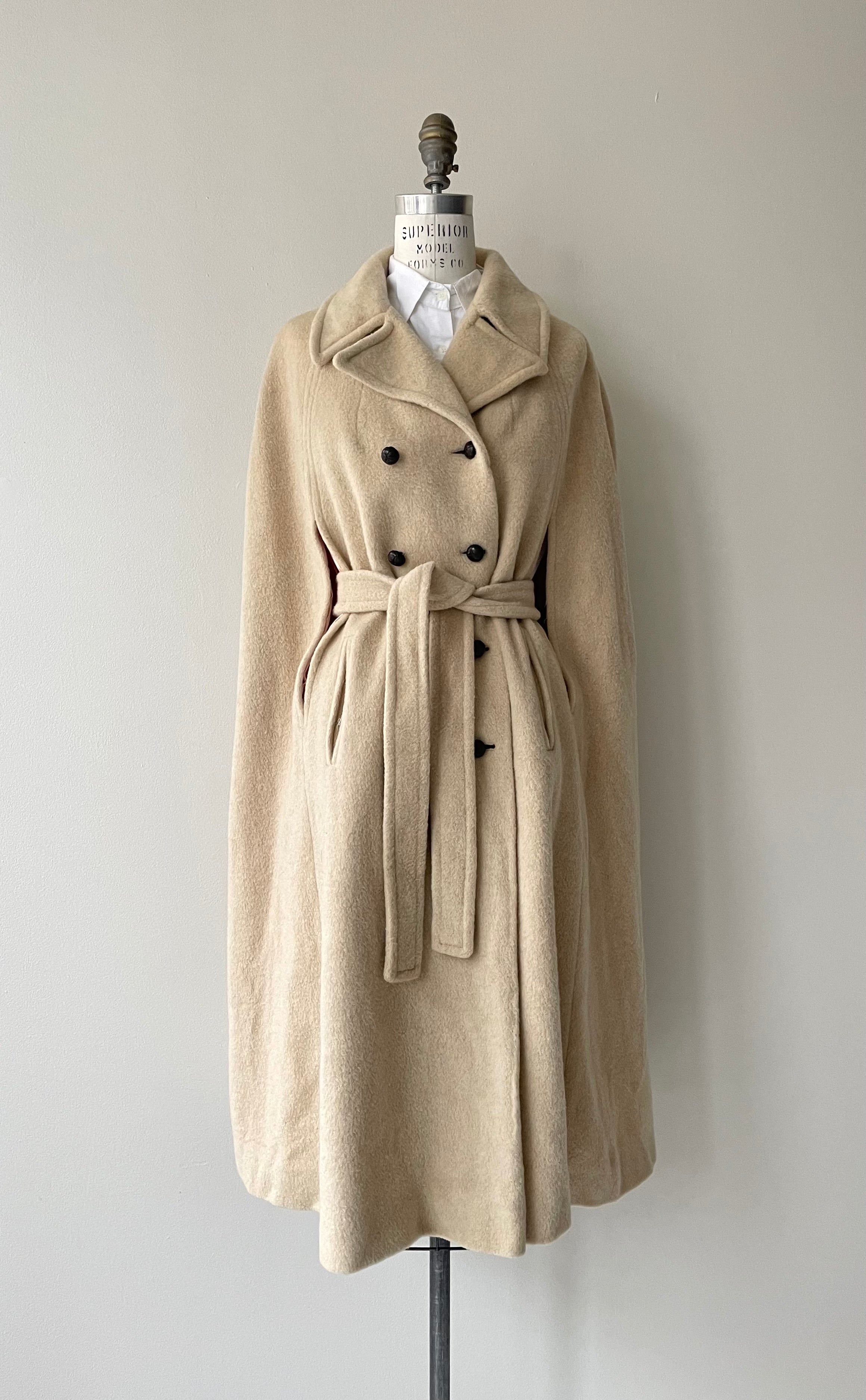 Dover Wool Cape Coat | 1970s