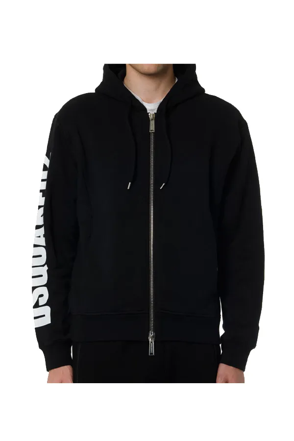 Dsquared2 Zip Hoodie Black