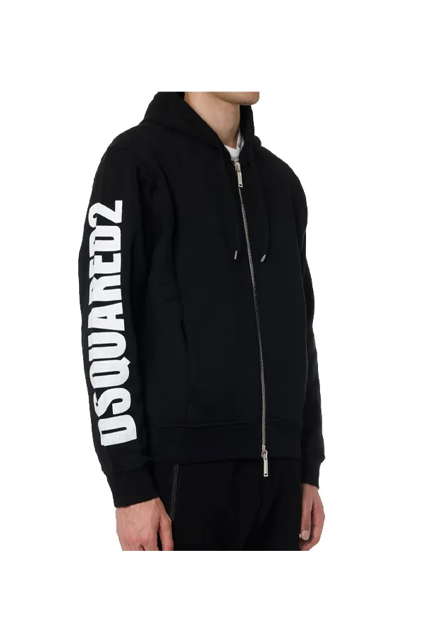 Dsquared2 Zip Hoodie Black