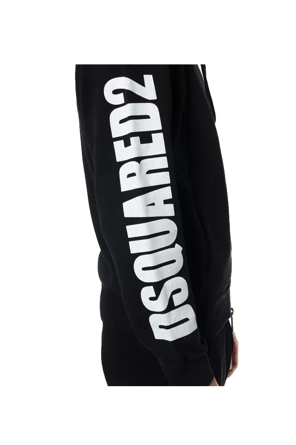 Dsquared2 Zip Hoodie Black