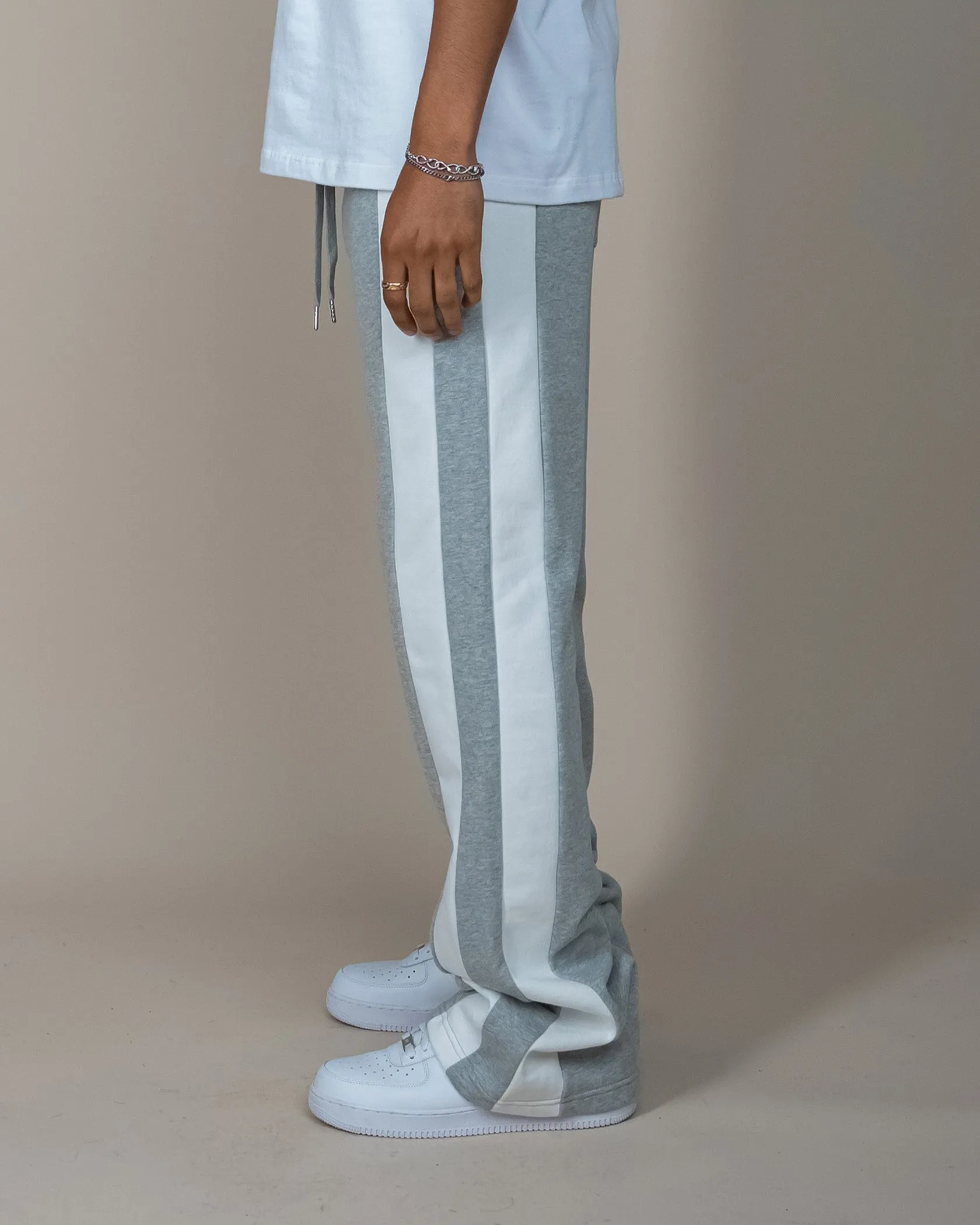 EPTM BARRY FLARE PANTS - HEATHER GREY