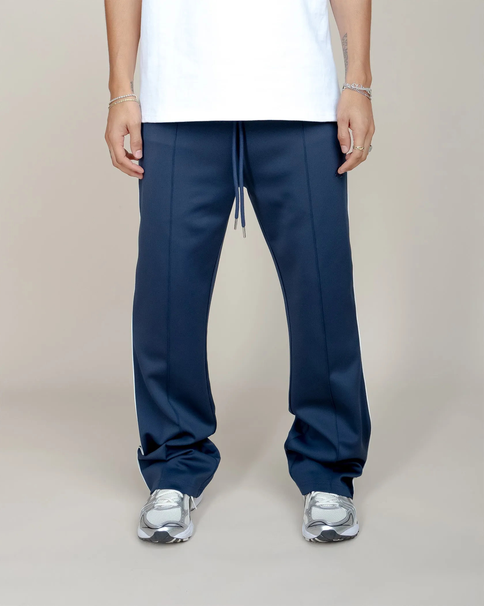 EPTM PERFECT PIPING TRACK PANTS-NAVY