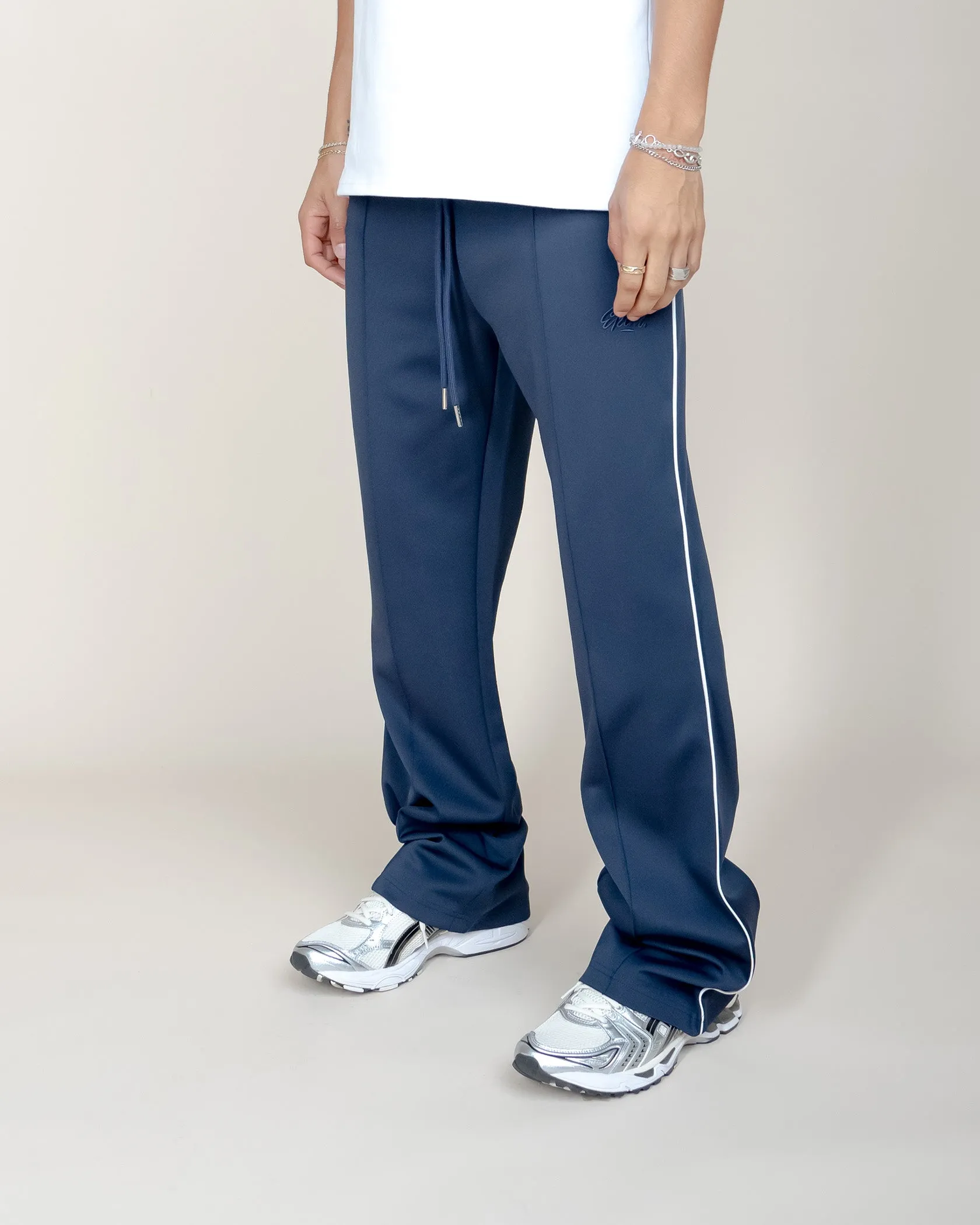 EPTM PERFECT PIPING TRACK PANTS-NAVY