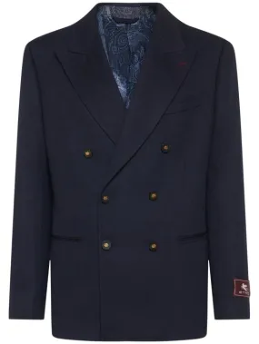 Etro   Cashmere double breasted blazer 