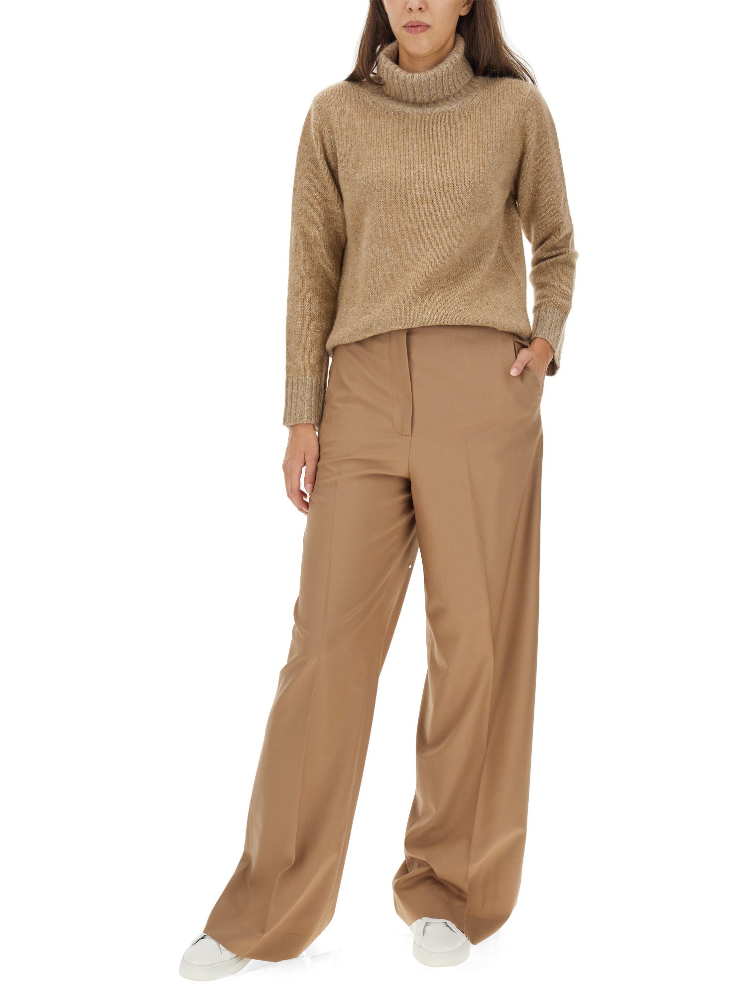 FABIANA FILIPPI    RELAXED FIT WOOL PANTS