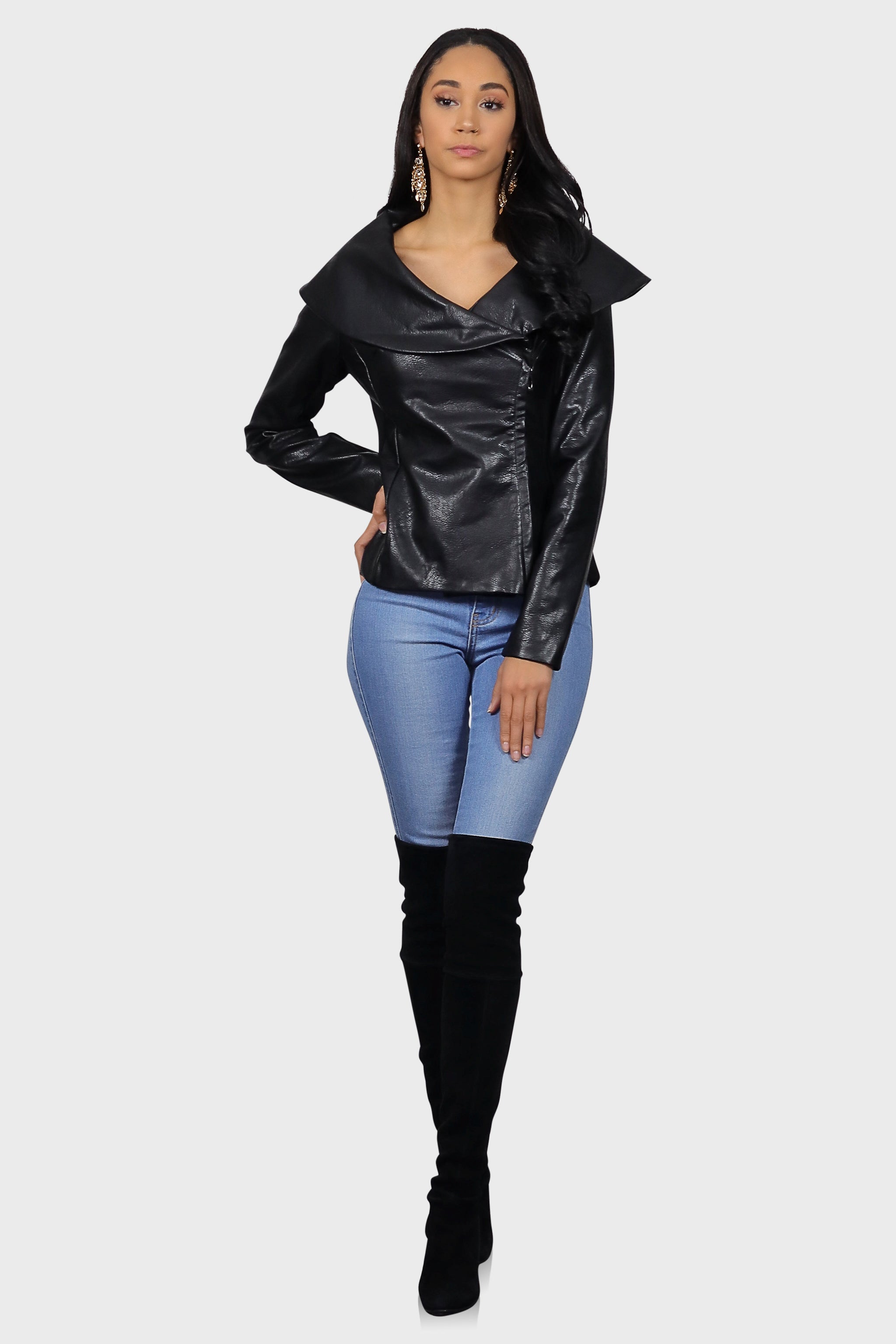 Faux Leather Jacket