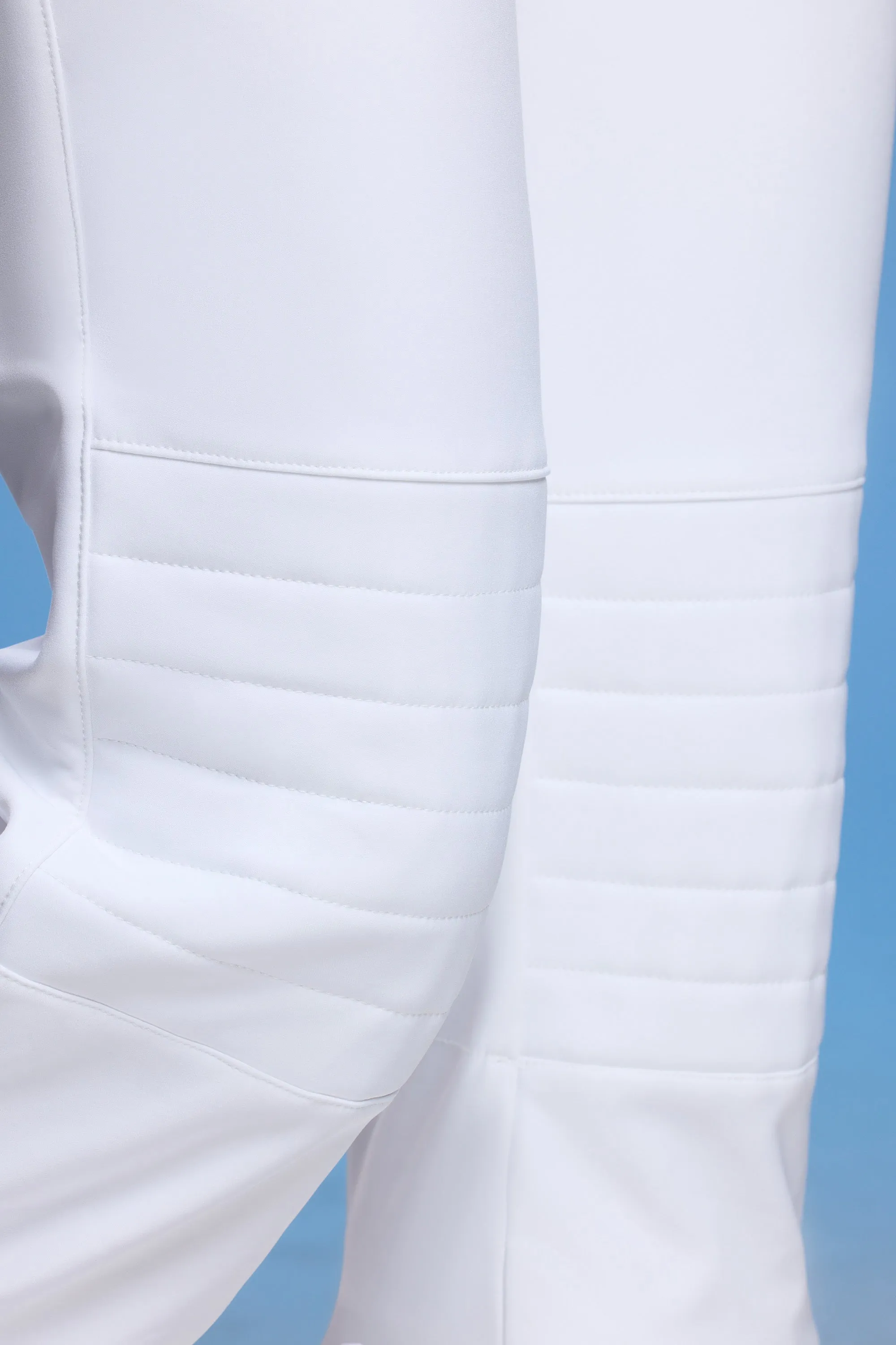 Fleece Lined Ski Pants in White