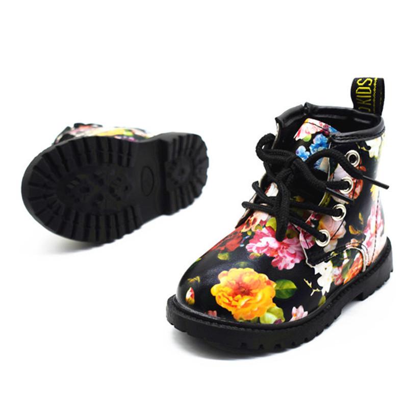 Floral Girls Boots