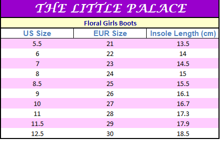 Floral Girls Boots