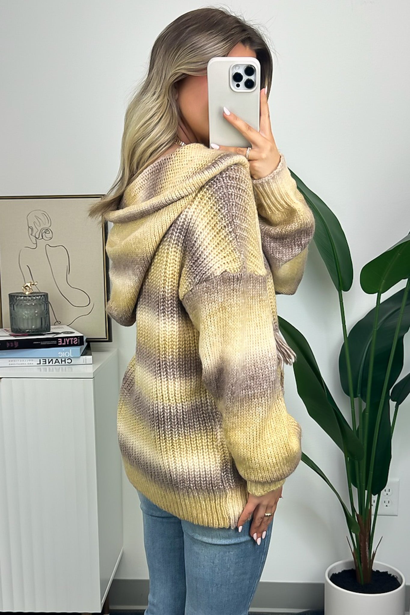 Flourishing Vibe Ombre Knit Hooded Sweater - FINAL SALE