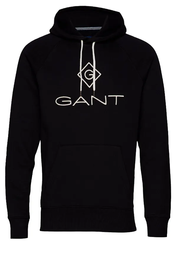 GANT Lock Hoodie Black