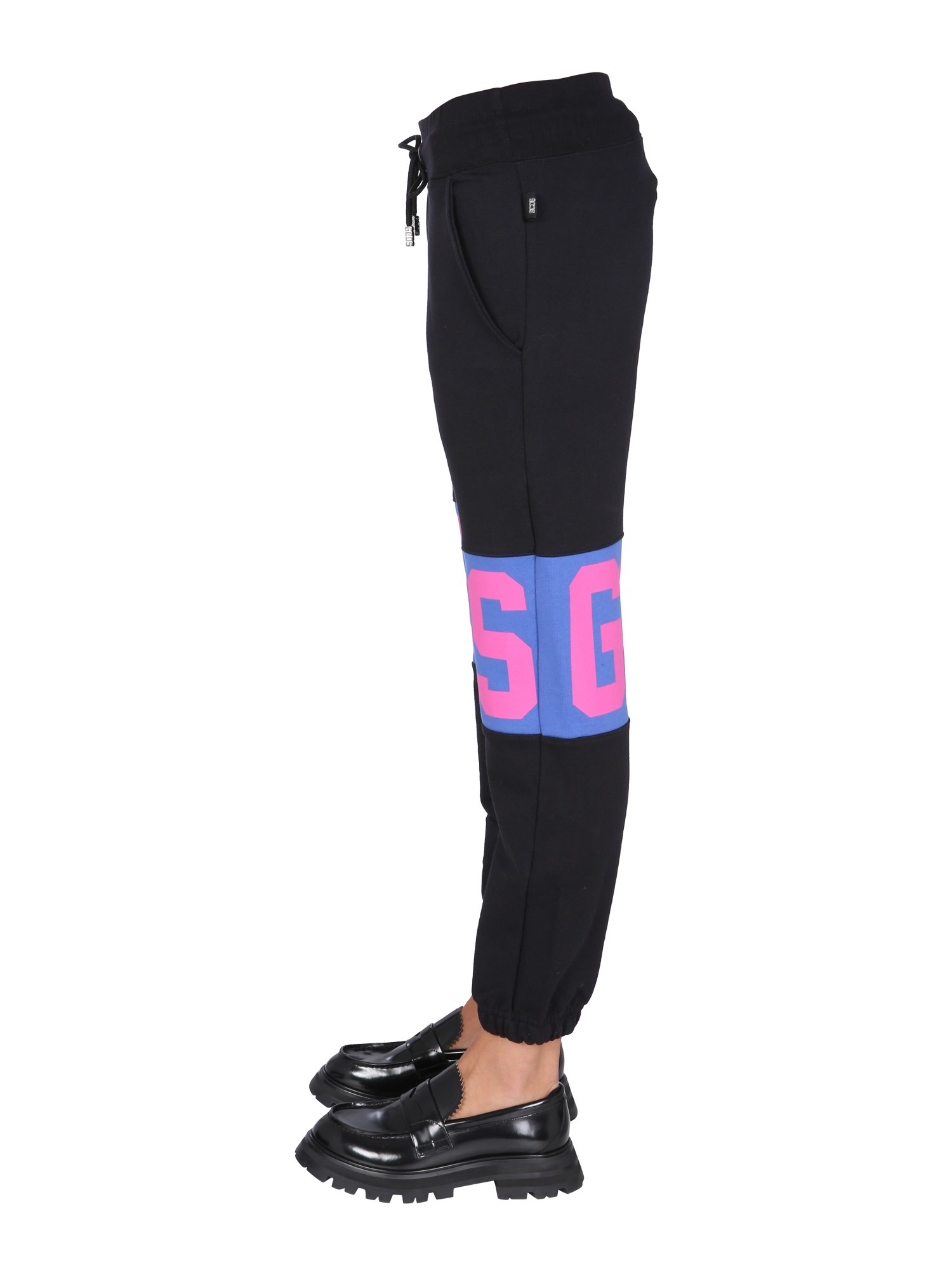 GCDS    COTTON JOGGING PANTS WITH LOGO