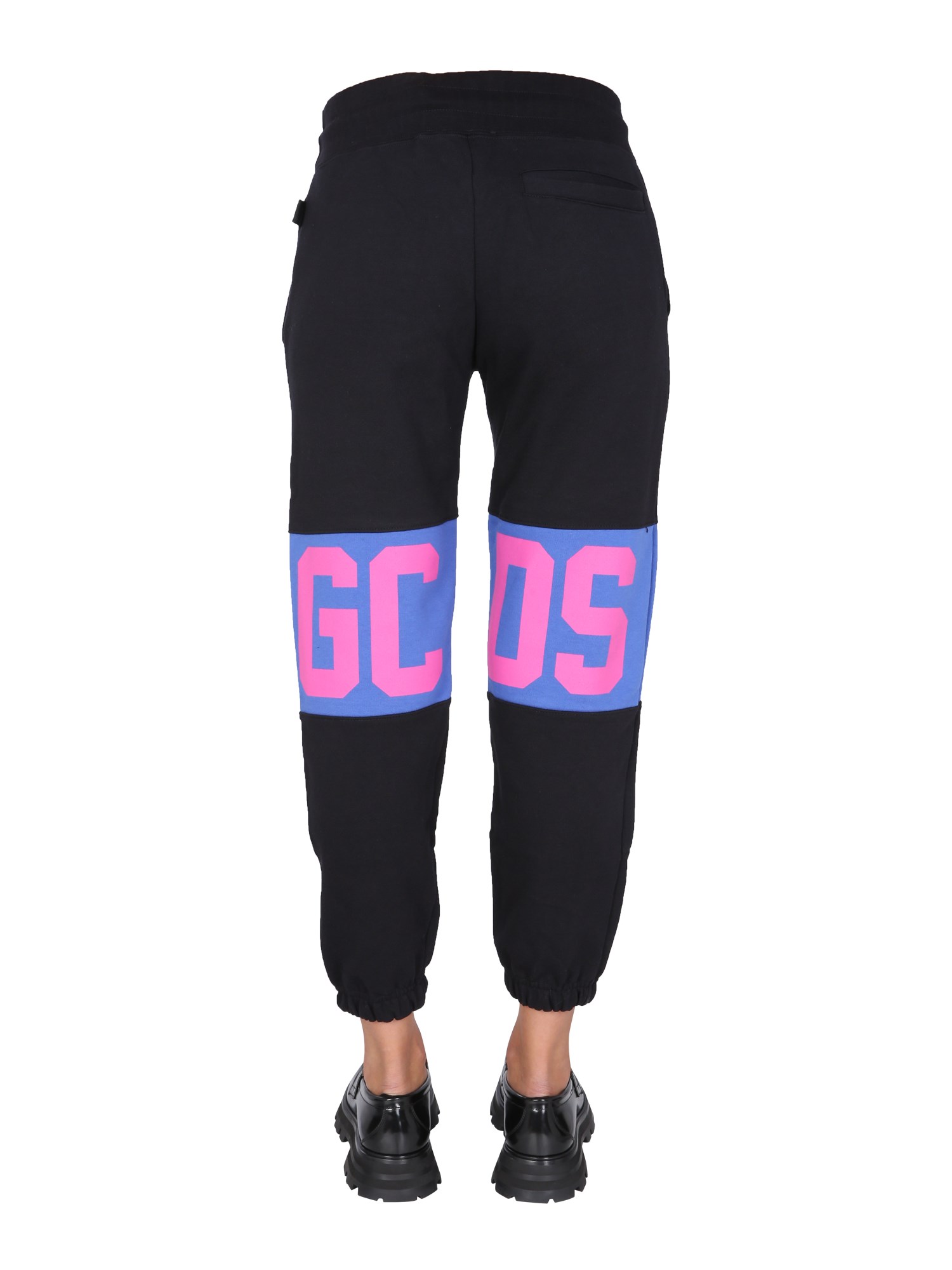 GCDS    COTTON JOGGING PANTS WITH LOGO