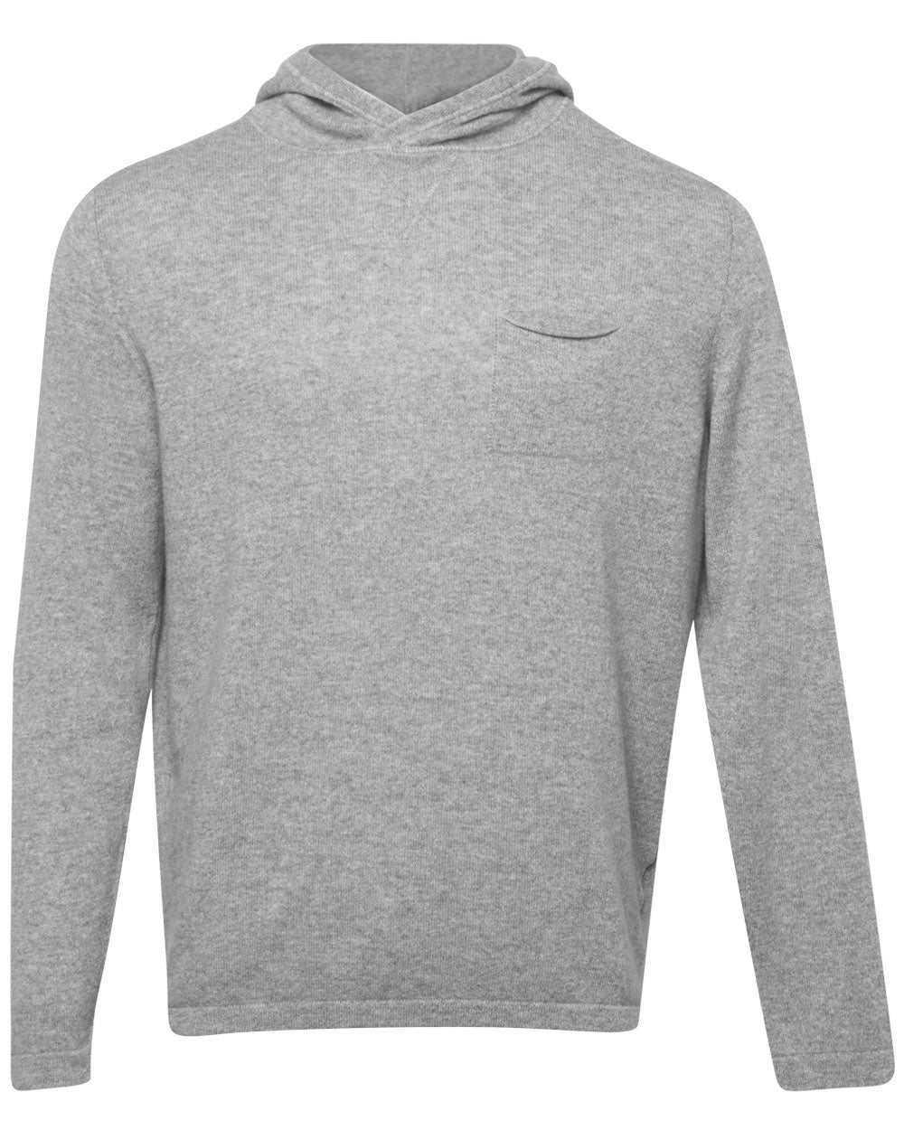 Grey Lightweight Cashmere Hoodie