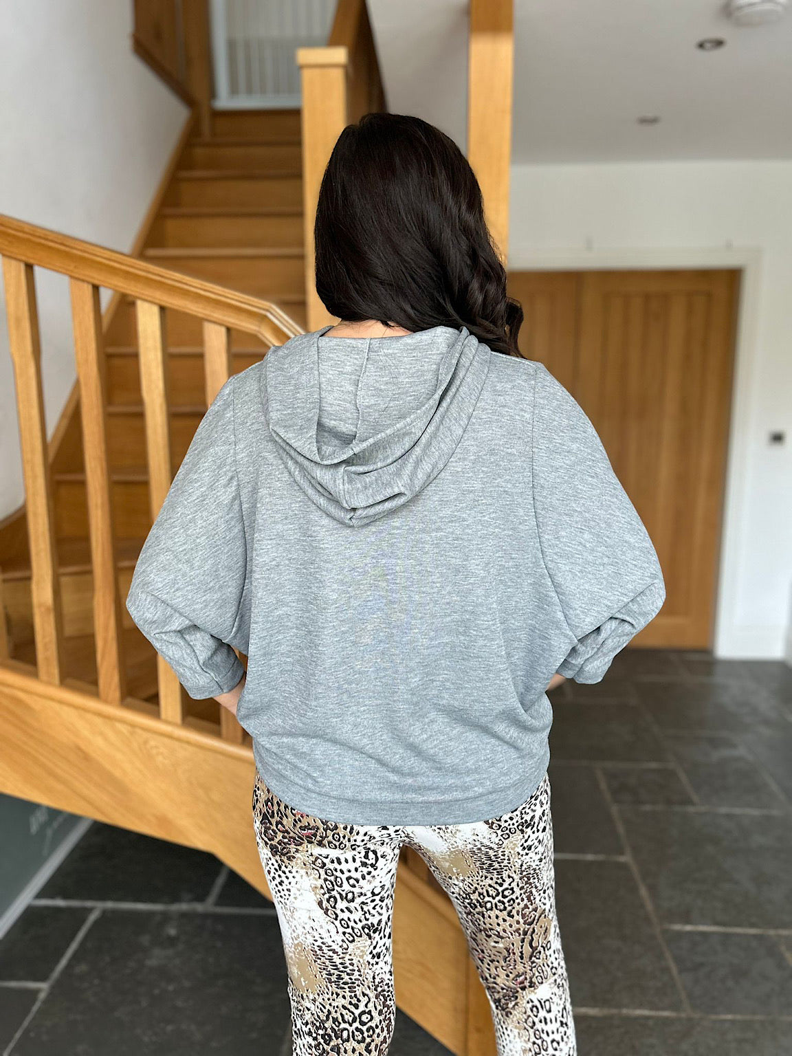 Grey Lightweight Hoodie Victoria