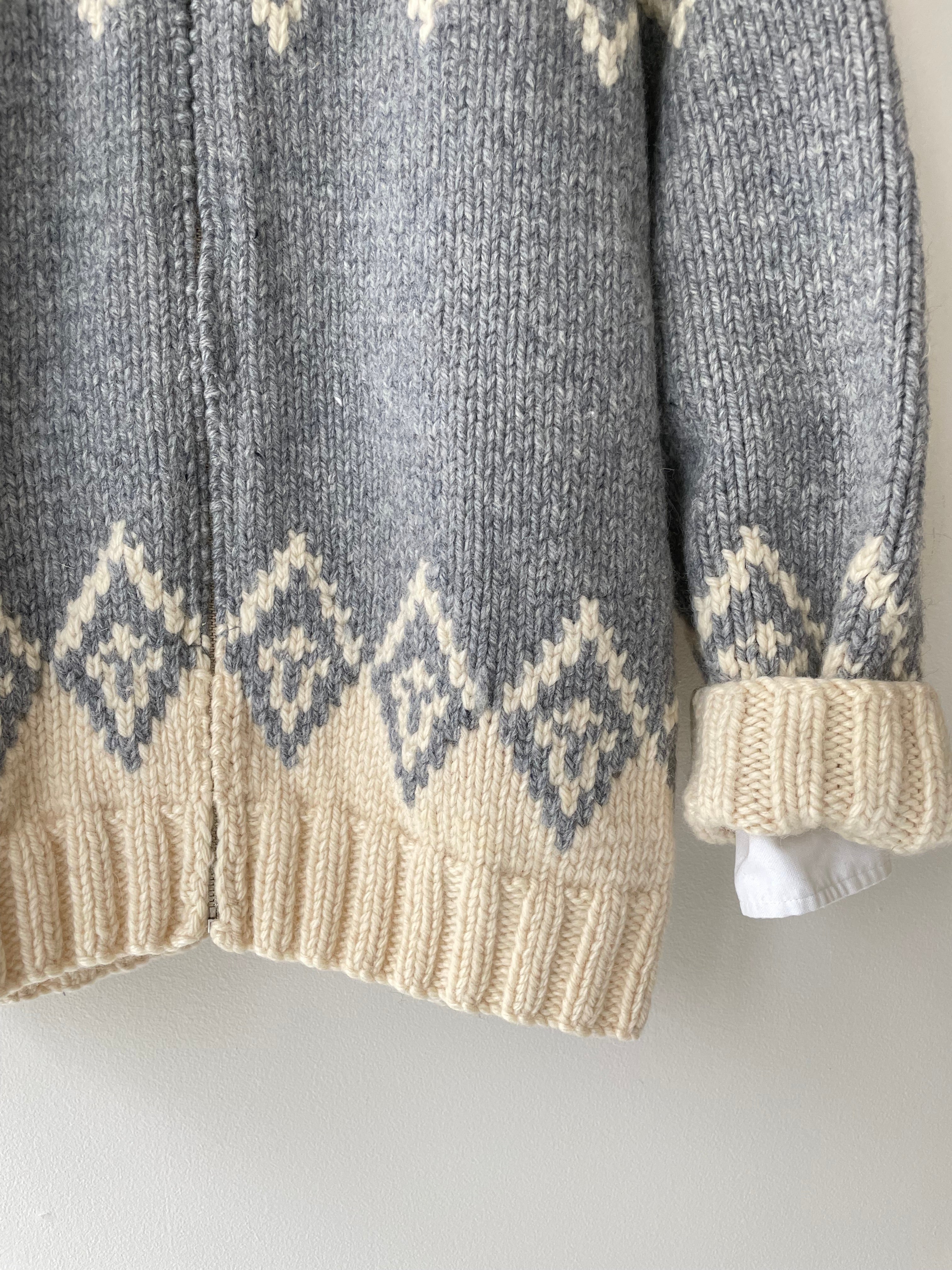 Handknit Wool Cowichan Sweater