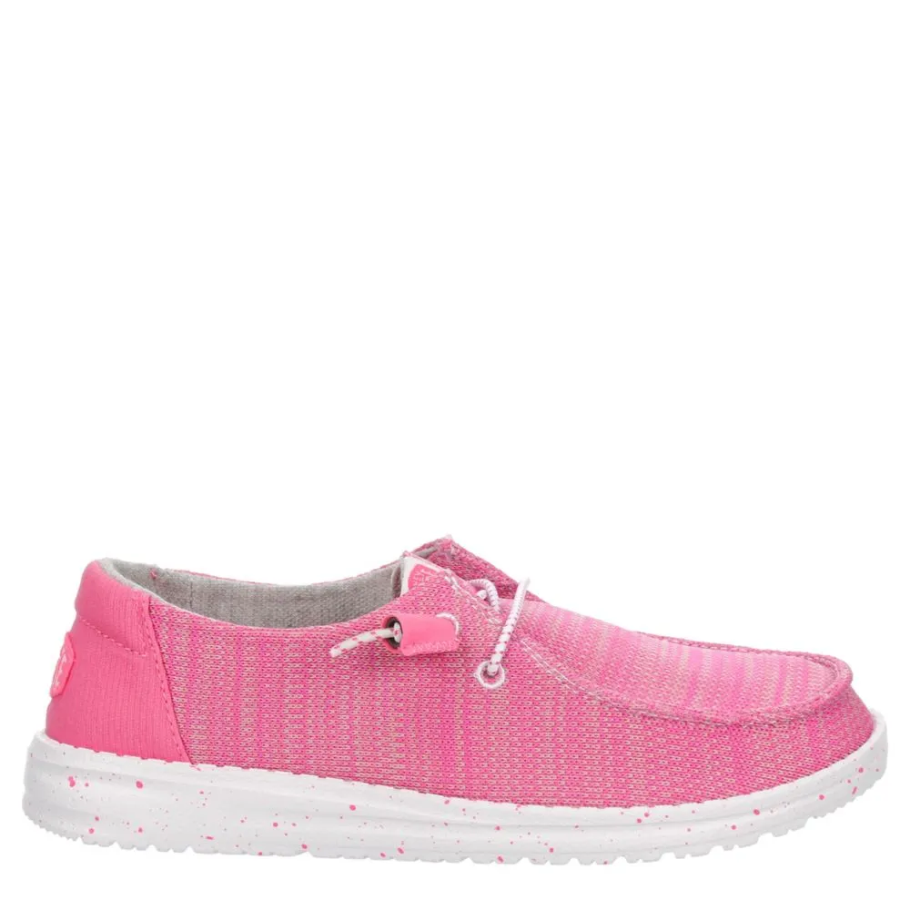 HEYDUDE  WOMENS WENDY KNIT SLIP ON SNEAKER