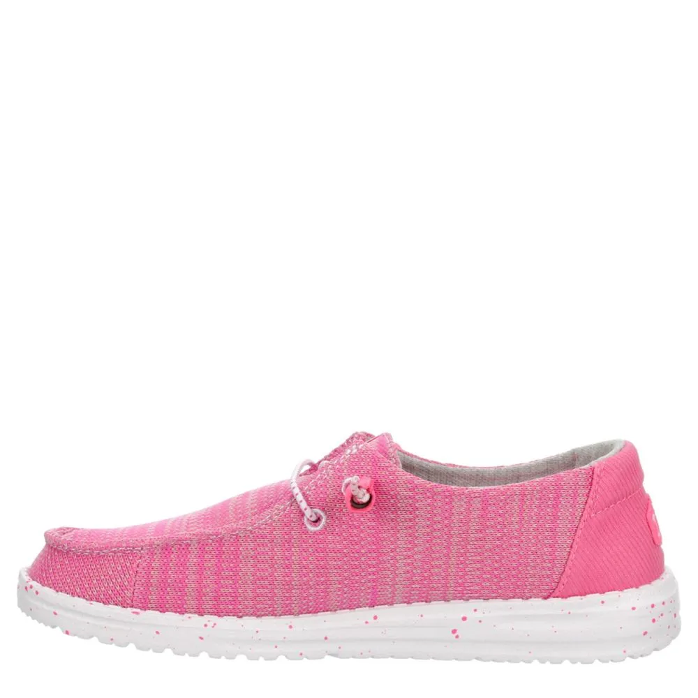 HEYDUDE  WOMENS WENDY KNIT SLIP ON SNEAKER